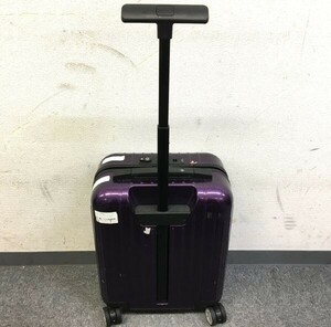 H025-I37-3951 RIMOWA リモワ 旅行カバン スーツケース キャリーバック パープル 縦約18cm×横約30cm×高さ約41cm