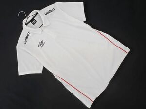 ネコポスOK umbro アンブロ トレーニングウェア ポロシャツ sizeL/オフホワイト ■◆ ☆ eeb0 メンズ