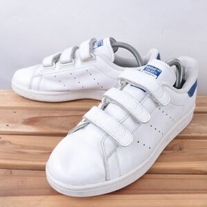 z6283 アディダス スタンスミス コンフォート US8 26.0cm/白 ホワイト adidas STAN SMITH CF ベルクロ メンズ スニーカー 中古