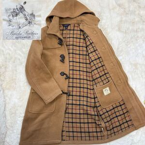 【美品/希少XL位/希少色キャメル】Brooks Brothers ブルックスブラザーズ ダッフルコートロング丈 チェック 2way 肉厚◎ アウター ビジネス