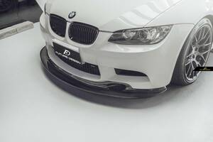 【FUTURE DESIGN】BMW 3シリーズ E90 E92 E93 M3専用フロント リップスポイラー 本物Drycarbon ドライカーボン エアロ カスタム GT4