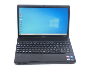 カメラ内蔵/中古/15.6型/ノートPC/Windows10/750GB/4GB/AMD　AthlonⅡ　P320/SONY　VPCEE26FJ MS office2021搭載