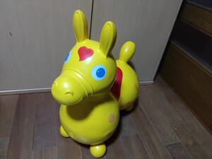 ☆１円スタート☆【送料込】ロディ・RODY★イエロー・黄色★乗用玩具・乗り物・おもちゃ★子ども・キッズ★バランスボールトイ