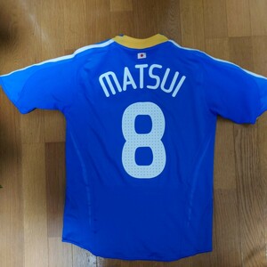 adidas 日本代表 2008/2009 松井大輔 ユニフォーム Mサイズ アディダス SAMURAI BLUE