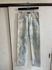 【良品】【レターパックプラス対応】 DIOR HOMME ディオールオム DENIM PANTS デニムパンツ JEANS ジーンズ ブリーチ