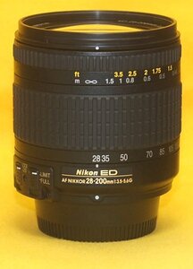 ★一発即決★訳あり★ニコン純正★AF ED 28-200mm F3.5-5.6G IF★小型軽量★7枚羽根の円形絞り★Df,D610,D600,D700等に★純正フードHB-30付