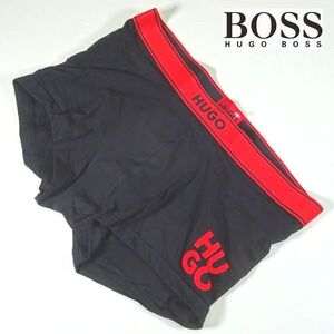 新品 ヒューゴボス HUGO BOSS ロゴ ボクサーパンツ 下着 ボクサーブリーフ L 黒 メンズ 男性 紳士 正規品