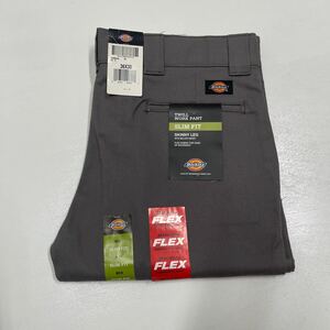 W36 CHARCOAL 極細 未使用品 803 ディッキーズ DICKIES スリムスキニー USA MODEL ワークパンツ 2