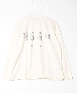 「MSGM」 長袖カットソー M アイボリー レディース