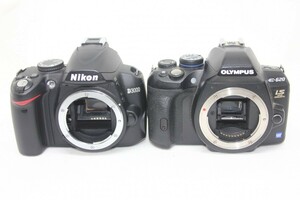 【デジタル一眼レフカメラ2台まとめ売り】Nikon D3000・OLYMPUS E-620 #0093-1027
