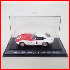 スリーブ欠品 エブロ 1/43 トヨタ 2000GT Racing SCCA 1968 #33 (ホワイト×レッド) TOYOTA EBBRO【10