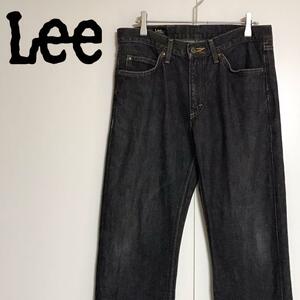 【日本製】 リー　Lee ブラックデニムパンツ　色落ち感◎　A1216