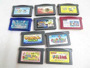 【同梱可】中古品 ゲーム ゲームボーイアドバンス ソフト 10点 スーパーマリオブラザーズ ポケットモンスター サファ