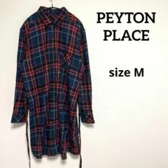 【PEYTON PLACE】ペイトンプレイス(M)シャツワンピース　チェック柄