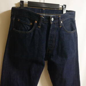 【濃紺 SHINS 旧 ドゥニーム 66 TYPE デニムパンツ W33（87cm）】厚手 紙パッチ 赤タブ Denime 