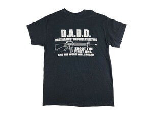 アメリカ古着 米軍 M16A1 半袖Tシャツ Mサイズ MADE IN USA アメカジ ストリート 黒色 ブラック black コットン100％ 綿製