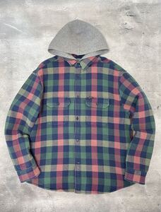 supreme Waffle Plaid Hooded Shirt 2024FW シュプリーム チェック パーカー キルティング ワッフルフーディーシャツ