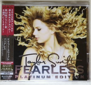 ☆ テイラー・スウィフト TAYLOR SWIFT フィアレス プラチナム・エディション FEARLESS 初回限定 2枚組 日本盤 帯付き UICO-1180 新品同様