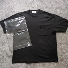 everyone M 黒 Tシャツ 左胸ポケット付き　美品