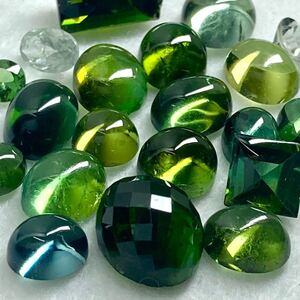 1円〜!!☆天然グリーントルマリンおまとめ26ct☆f 約5.2g ルース 裸石 宝石 ジュエリー jewerly green tourmaline w2ま65