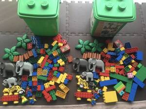 レゴデュプロ まとめ　大量　レゴデュプロ パーツ　ジャンク レゴブロック LEGO パーツ 大量 まとめ レゴ　大量　ぞうさんファミリーバケツ