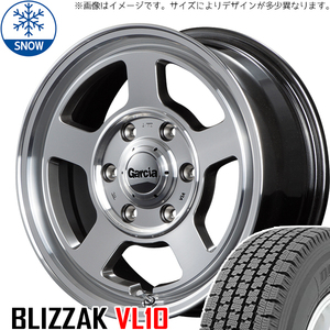 ハイゼットジャンボ 145R12 スタッドレス | ブリヂストン ブリザック VL1 & ガルシア シカゴ5 12インチ 4穴100