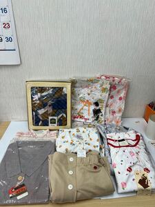 ヤ100 新品未使用 POROHOME パジャマ 洋服 まとめていろいろ9点 半袖 前開き ノースリーブ ネグリジェ ズボン LILY 百合花 綿100 テイジン