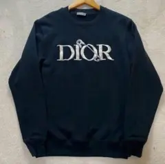 Dior 刺繍ロゴ クルーネック トレーナー 黒ジュディブレイム コラボ