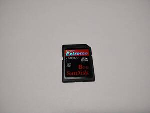  8GB　SanDisk Extreme　SDHCカード　フォーマット済み　SDカード　メモリーカード