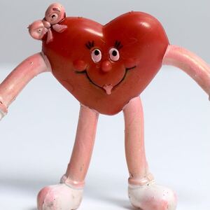 ハートマーク love heart symbol 赤 PVCベンダブル フィギュア ミールトイ アメトイ TOY アドバタイジングキャラクター 企業物 ビンテージ