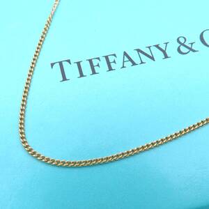 希少 美品 Tiffany&Co. ティファニー 喜平 イエロー ゴールド ミディアム ネックレス チェーン 750 K18 46㎝ YO249