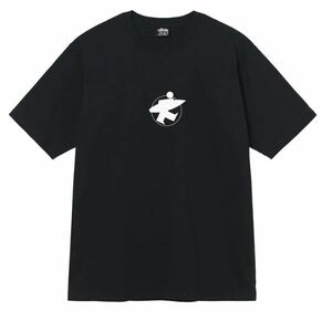 送料込み　新品　未使用　STUSSY S beach roots tee surfer ステューシー　ビーチルーツ　Tシャツ surf man ブラック　黒