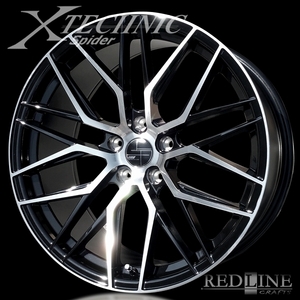 【アウトレットお買得品】 X-TECHNIC Spider　(F)19x8.5J+40 (R)19x9.0J+40　5H/PCD114.3　KAPSEN 245/40R19 タイヤ付4本セット