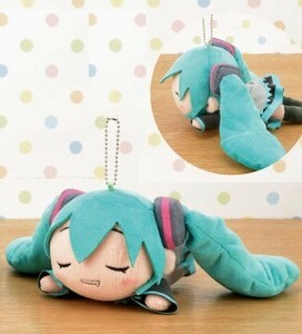 【ミク すやすや ヨダレver.】初音ミク ふわふわ寝そべりぬいぐるみ 単品 タグ付き 新品 マスコット PW