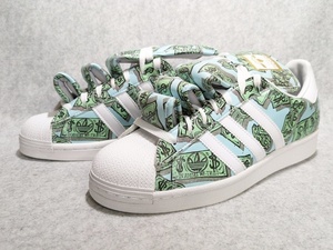 新品 アディダス × ジェレミー スコット スーパースター "マネー プリント" 27cm adidas JS MONEY SUPERSTAR Money Print