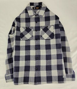 BLUCO WORK GARMENT/ブルコ 145-11-048/BUFFALO CHECK FLANNEL SHIRTSカラー(NVY)サイズL.新品、税込価格、送料無料