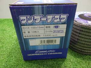 未使用品 レヂトン RESITON ワンダーヂスク RZジルコニア 100×15mm Z100 10枚入り グラインダー用 砥石 保管品 240708