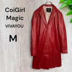 a935 CoiGirl Magic VIVAYOU レザーコート M 牛革派手