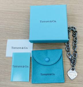 【BEF 0606.3-10】1円~ TIFFANY&CO. ティファニー チェーンブレスレット リターントゥハート SV925 シルバー 重量 35.3g 箱 保存袋 現状品