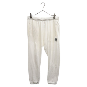 CHROME HEARTS クロムハーツ Y NOT Sweat Pants ロゴ刺繍スウェットロングパンツ ホワイト