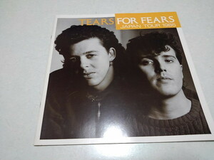 ●　TEARS FOR FEARS 【　1990ツアーパンフレット　】　※管理番号 pa2764