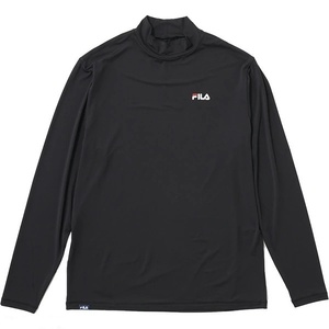 新品 FILA 長袖 ハイネック シャツ 3L XXL 黒 ブラック フィラ アンダーシャツ インナー ゴルフ 即決