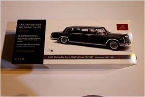 CMC 1:18 M-200 Mercedes-Benz メルセデスベンツ 600 Pullman (W100), ブラック, 難あり(チェックお願いします）(管理番号：R0019）