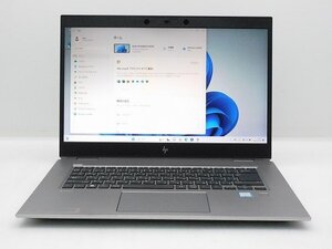 【1円スタート】hp ZBook Studio G5 Core i7 8750H 2.2Ghz 32GB 512(M.2 SSD) Quadro　P1000　 15.6インチ FHD (1920×1080) Windows11 Pro