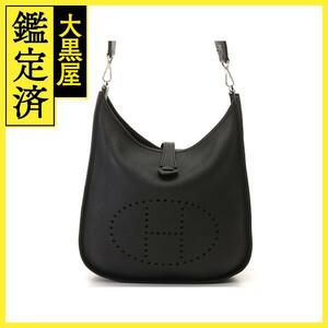 HERMES エルメス ショルダーバッグ　エヴリンIII GM ブラック トリヨンクレマンス シルバー金具 □P刻印 2148103684227【430】