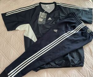 新品未使用タグ付き★adidas★XOサイズ★半袖ナイロンジャケットadidasスウェットパンツXLサイズ