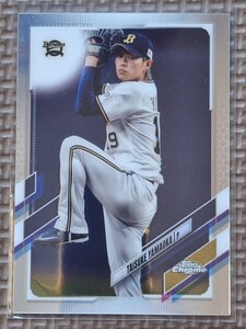 2021 Topps Chrome NPB Nippon Pro #44 TAISUKE YAMAOKA Orix Buffaloes