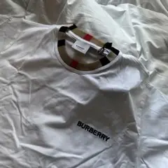 BURBERRY 首元チェック　Tシャツ