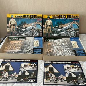 絶版カワサキセット　GPZ400R/KR500/KR1000F/ZEPHER/Z1-R TC-Ⅱx2/POLICE1000x2 タミヤ　アオシマ　ユニオン