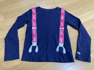 リー　長袖Tシャツ 130センチ トップス　キッズ　ジュニア　子供服　男の子　女の子　男女兼用　ロンT LEE サスペンダー柄